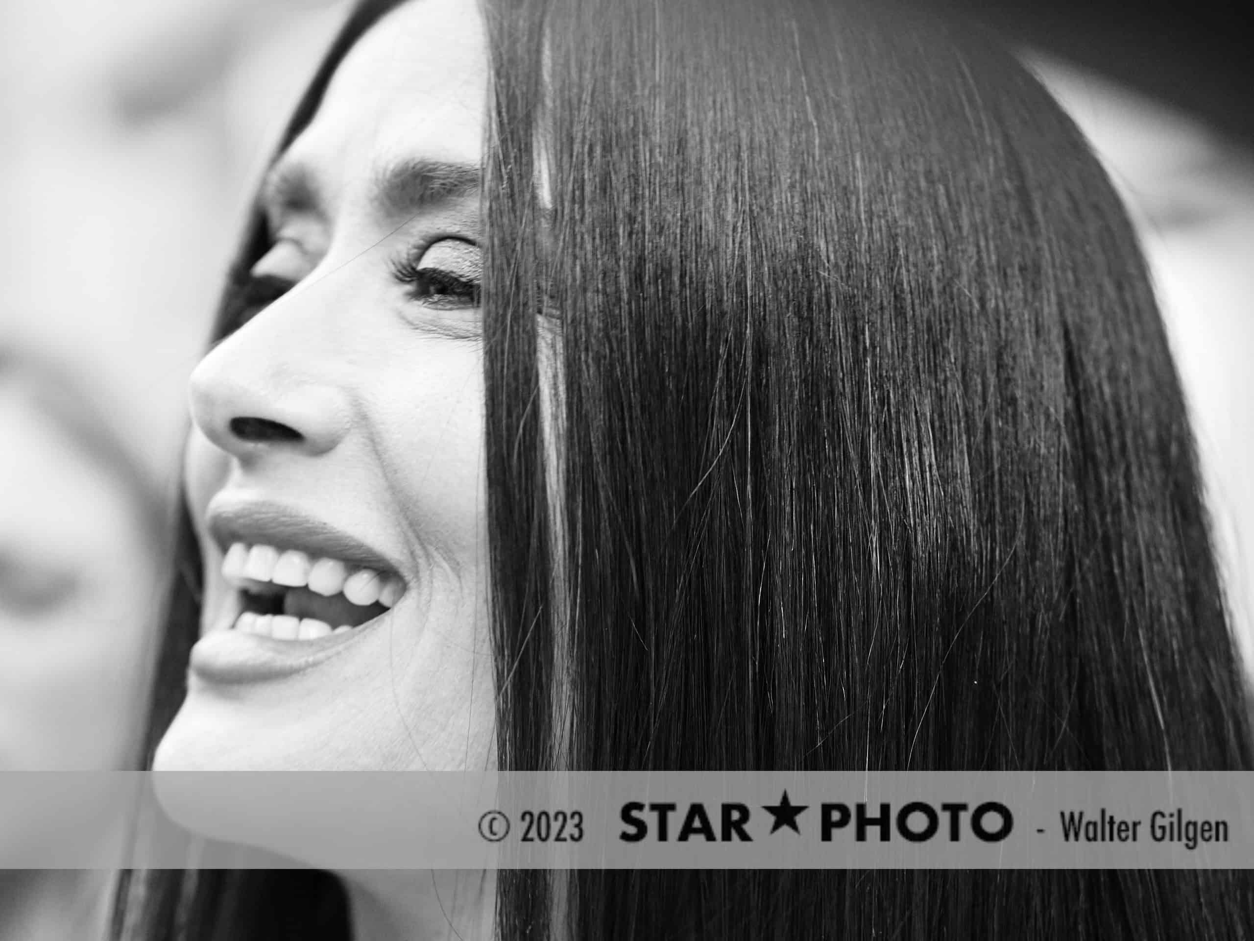 Toronto / Canada, 13th Sep, 2023.

Actress Salma Hayek leaving artist entrance of Royal Alexandra Theatre.