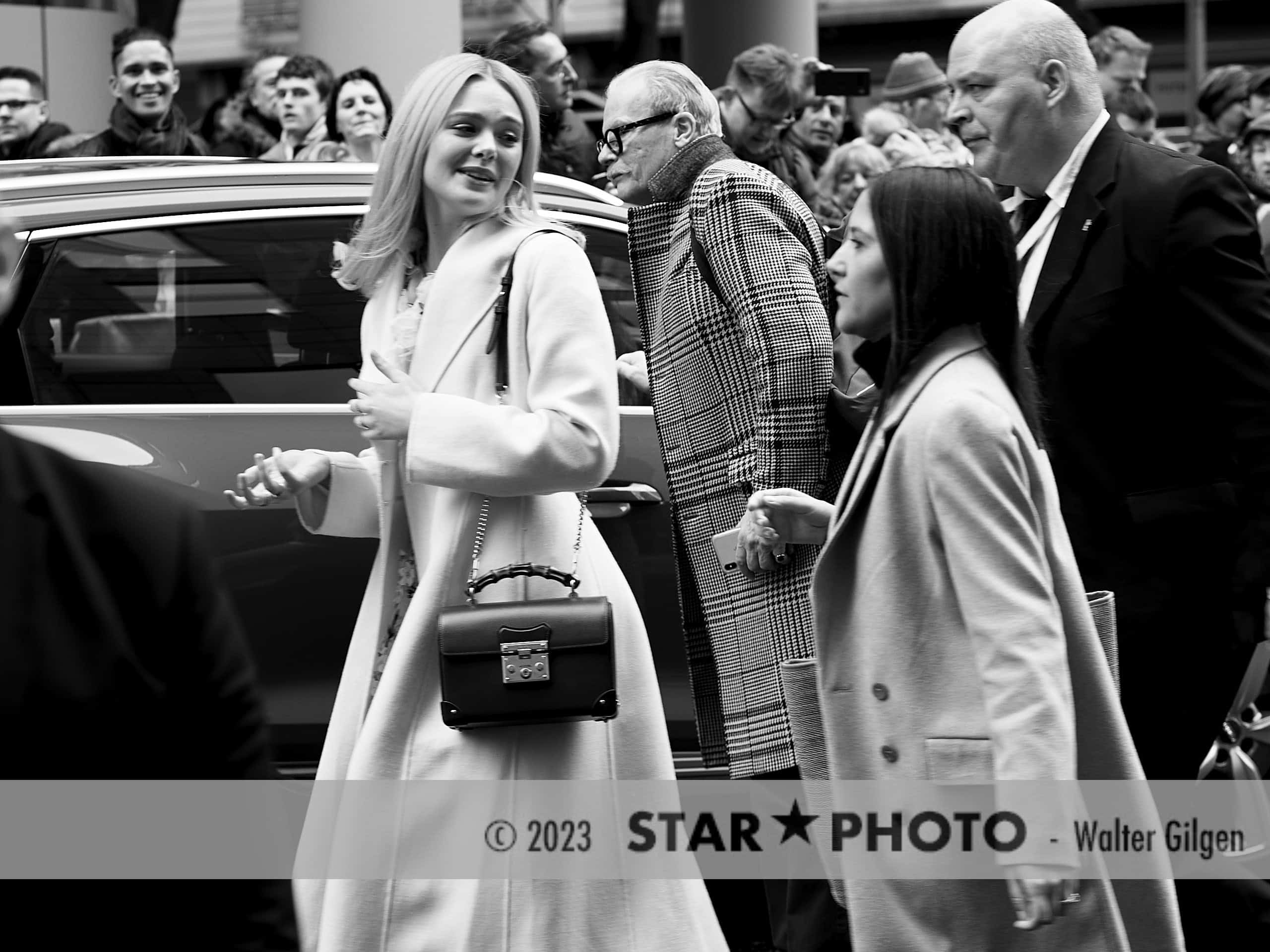 Berlin / Germany, 26th Feb, 2020.

Actress Elle Fanning in the streets of Berlin. Berlinale 2020.