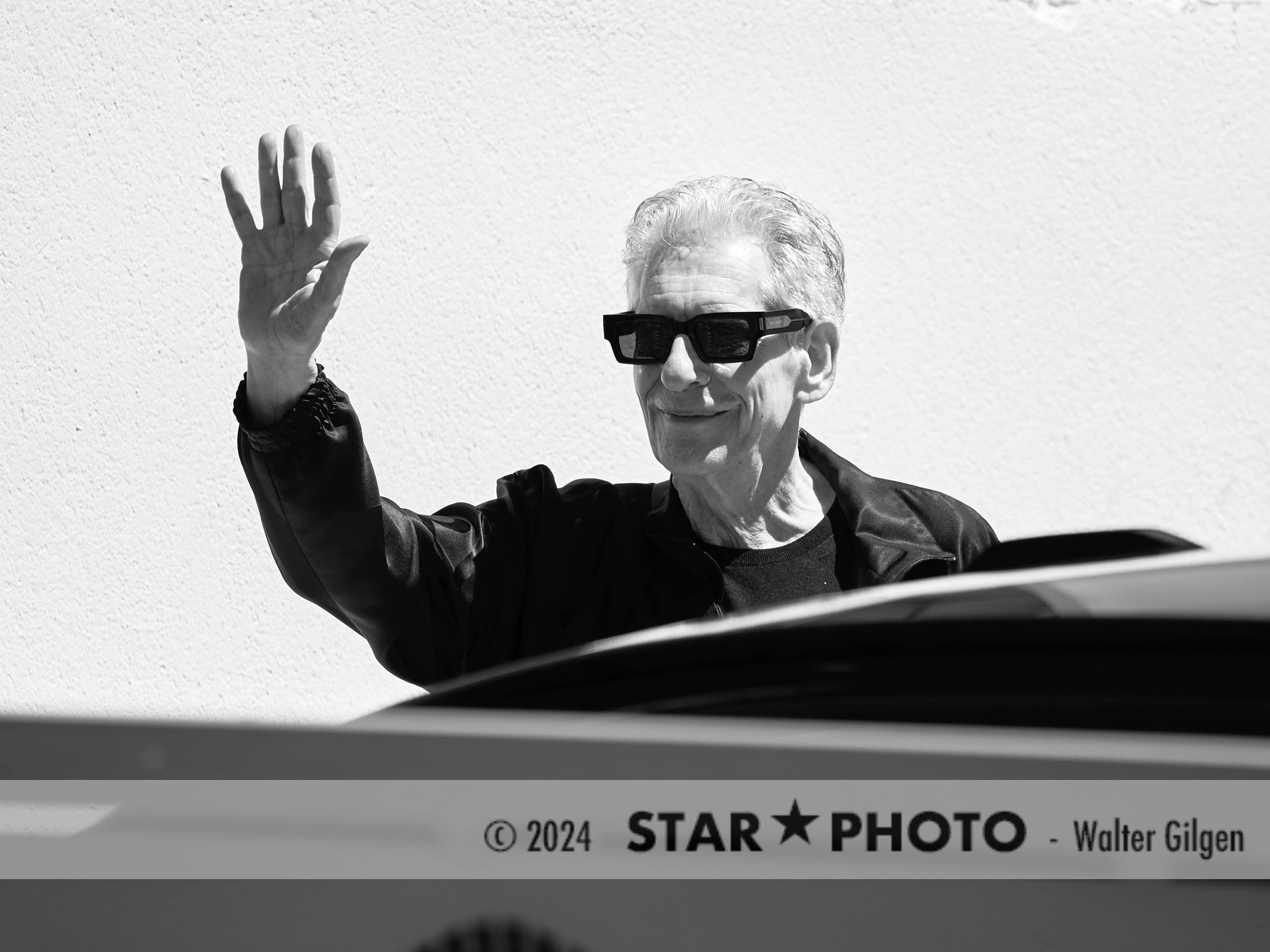 Cannes / France, 21th May, 2024.

Actor, director, producer and writer David Cronenberg just arrived at side entrance Cannes festival center for photo call. 

Credits: Walter Gilgen