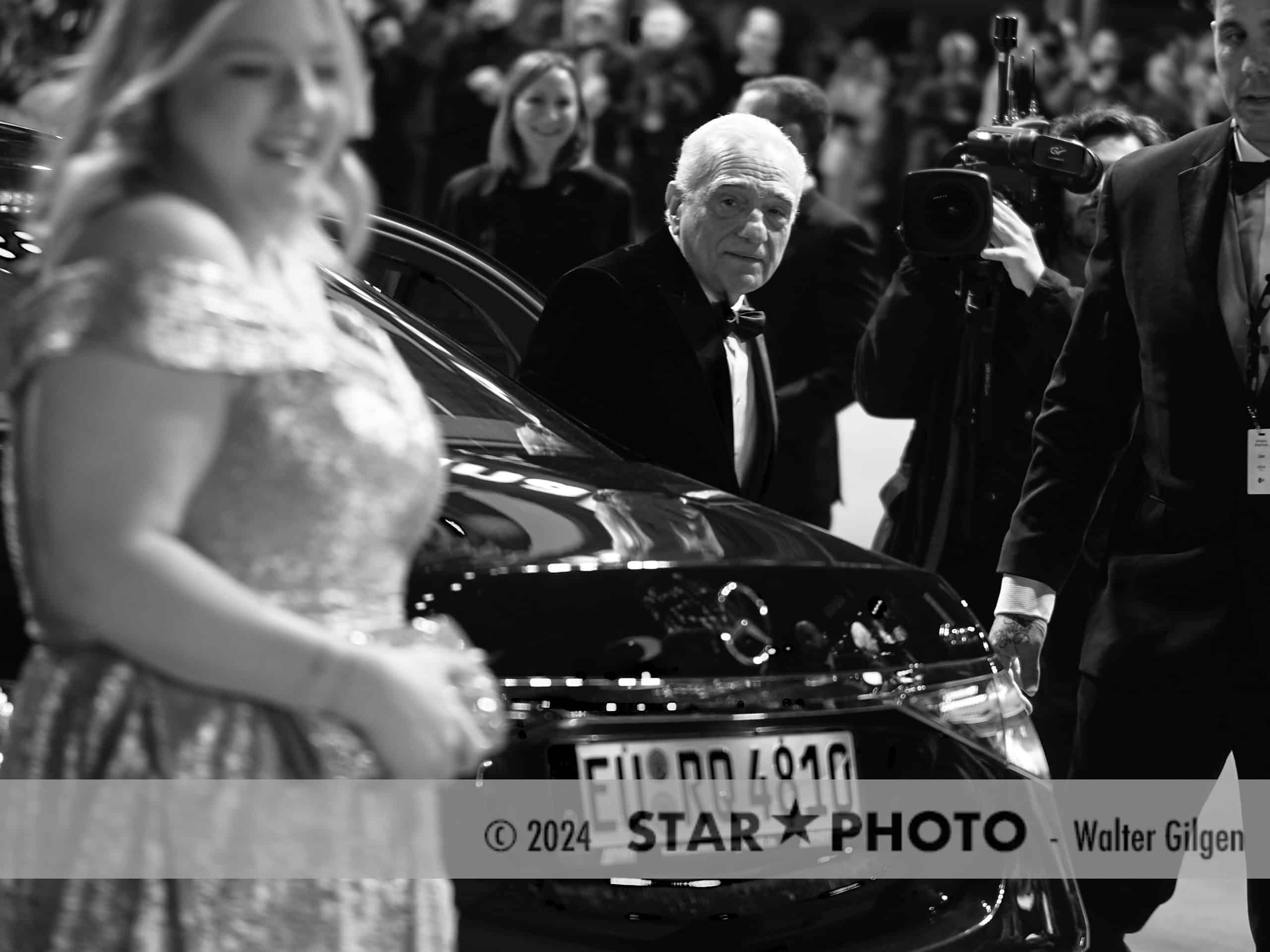 Director, producer and writer Martin Scorsese arrives at red carpet.