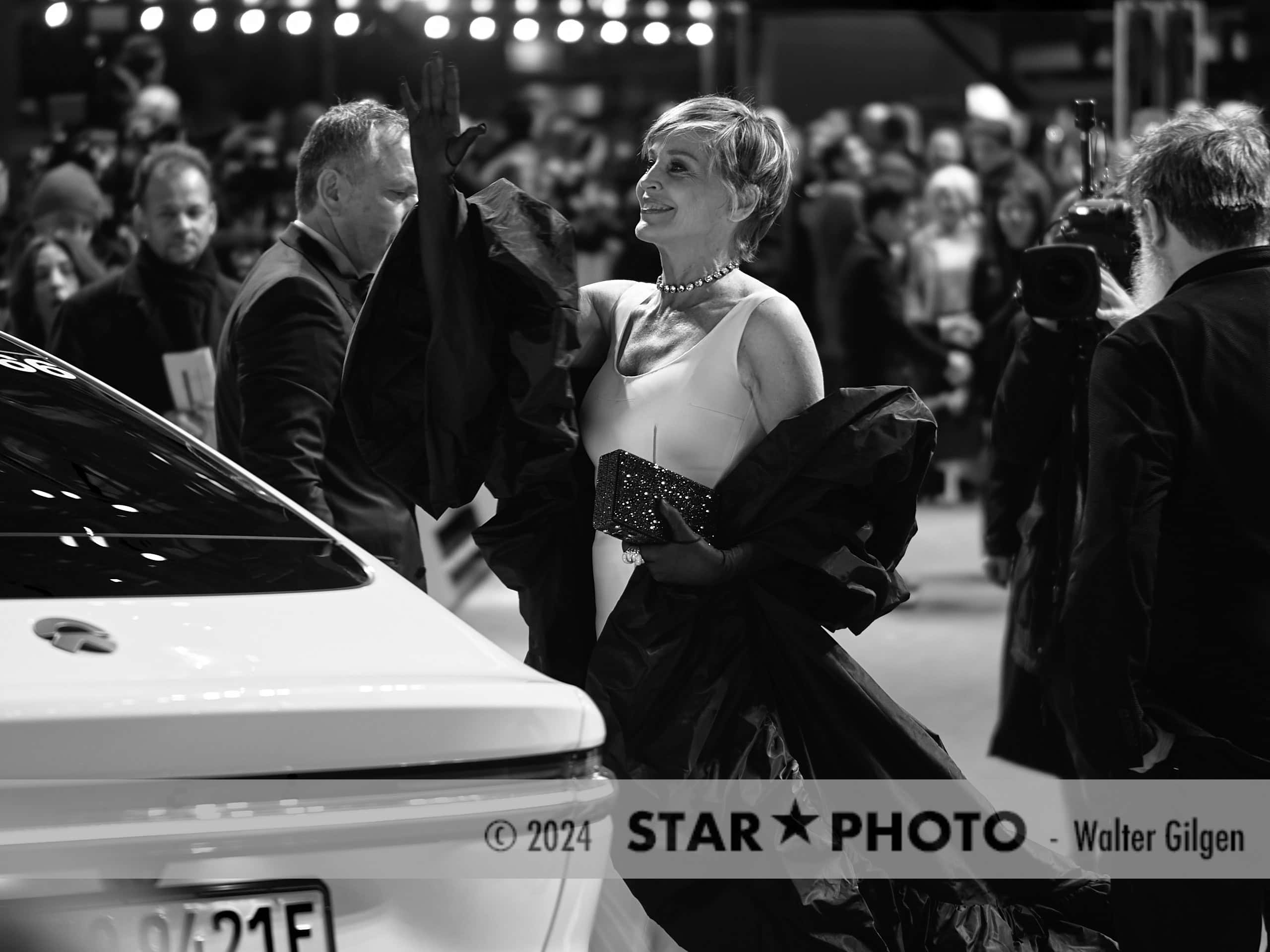 Berlin, Germany, 20th Feb, 2024.

Actress Sharon Stone arrives at red carpet.