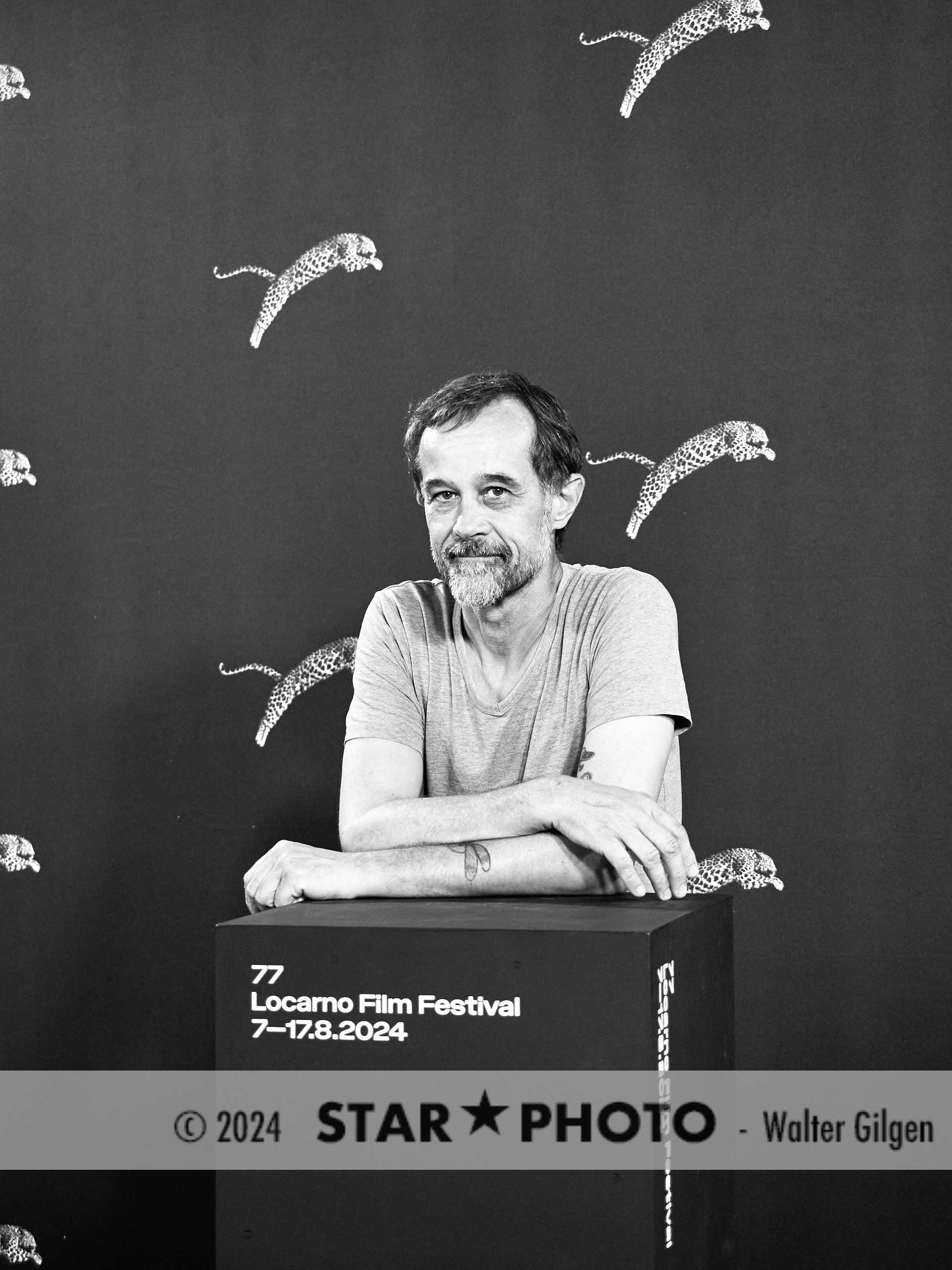 Director, Producer, Screenwriter, Animator Claude Barras attends a photocall for the movie „Sauvages“ at the 77th Locarno Film Festival on August 13, 2024 in Locarno, Switzerland.