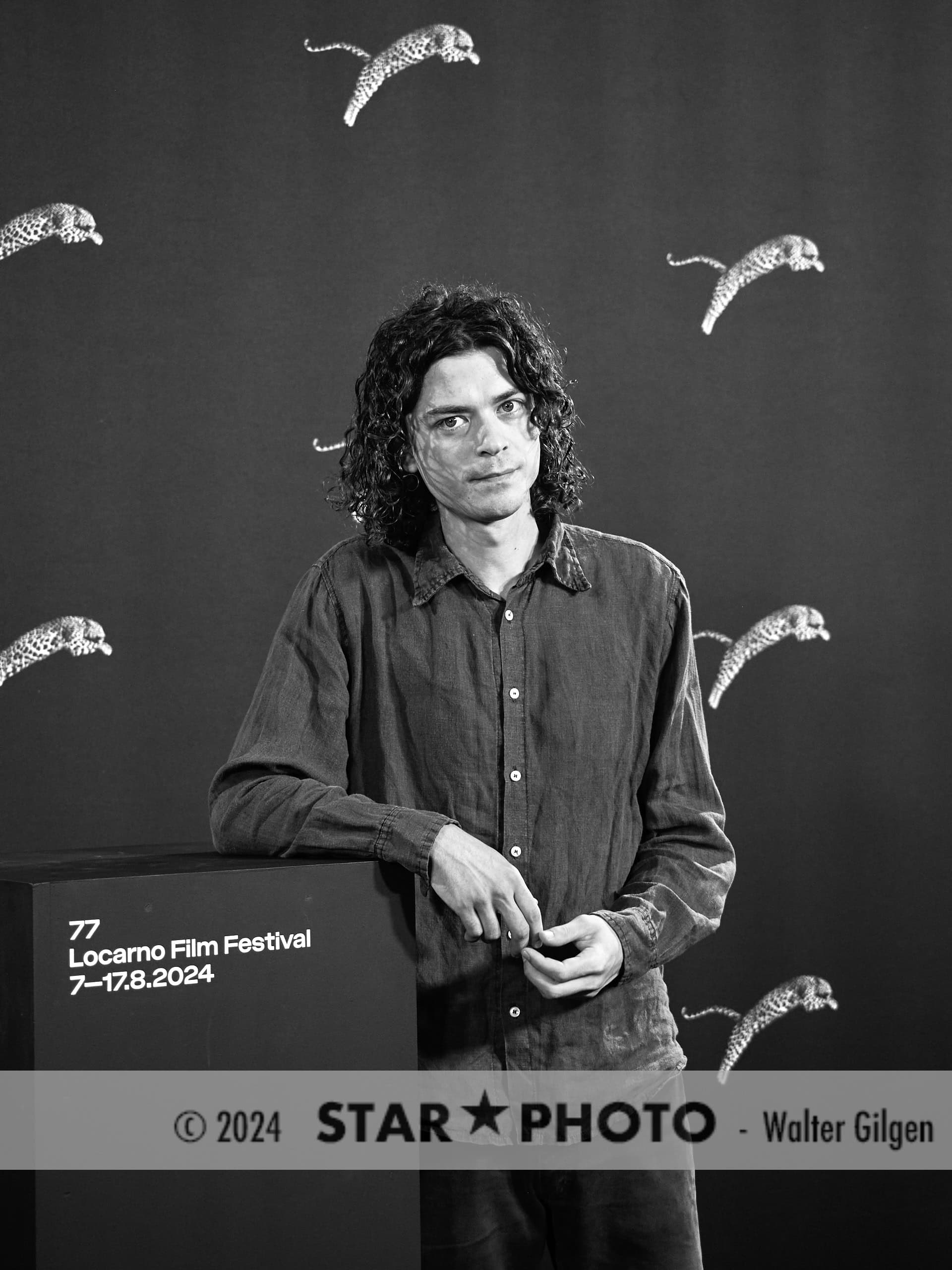 Actor Emilio Francis Scarpa attend a photocall for the movie “Sulla terra leggeri“ at the 77th Locarno Film Festival on August 11th, 2024 in Locarno, Switzerland.