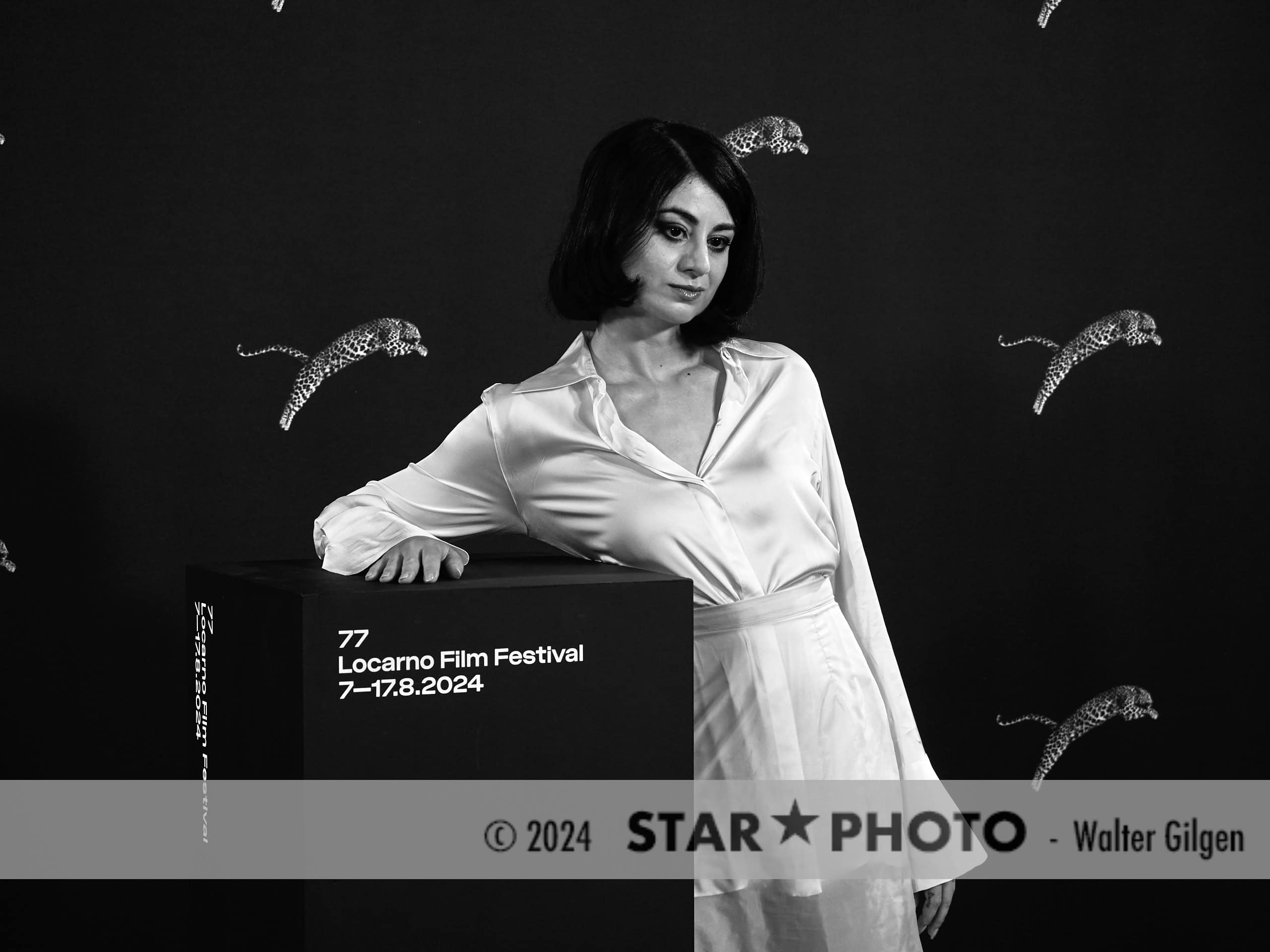 Director Kurdwin Ayub attend a photocall for the movie “Mond“ at the 77th Locarno Film Festival on August 5th, 2024 in Locarno, Switzerland.